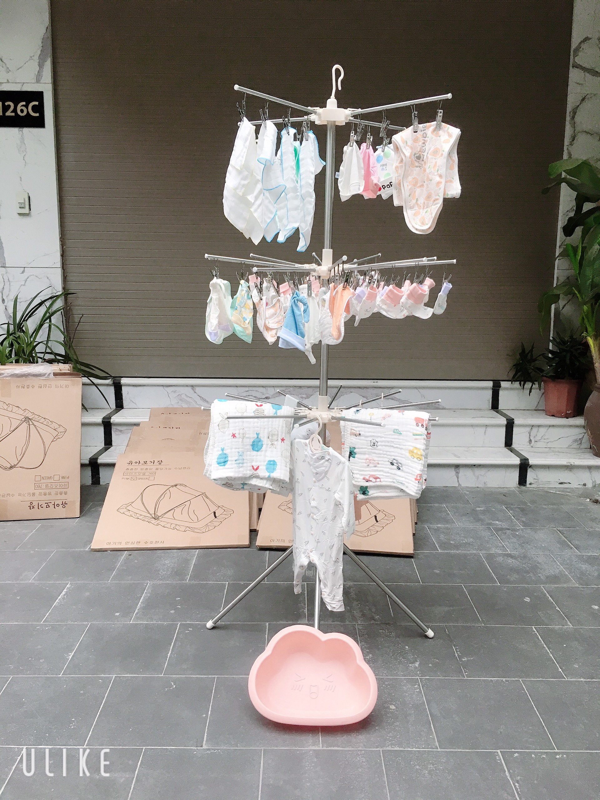 Cây treo quần áo inox 56 móc