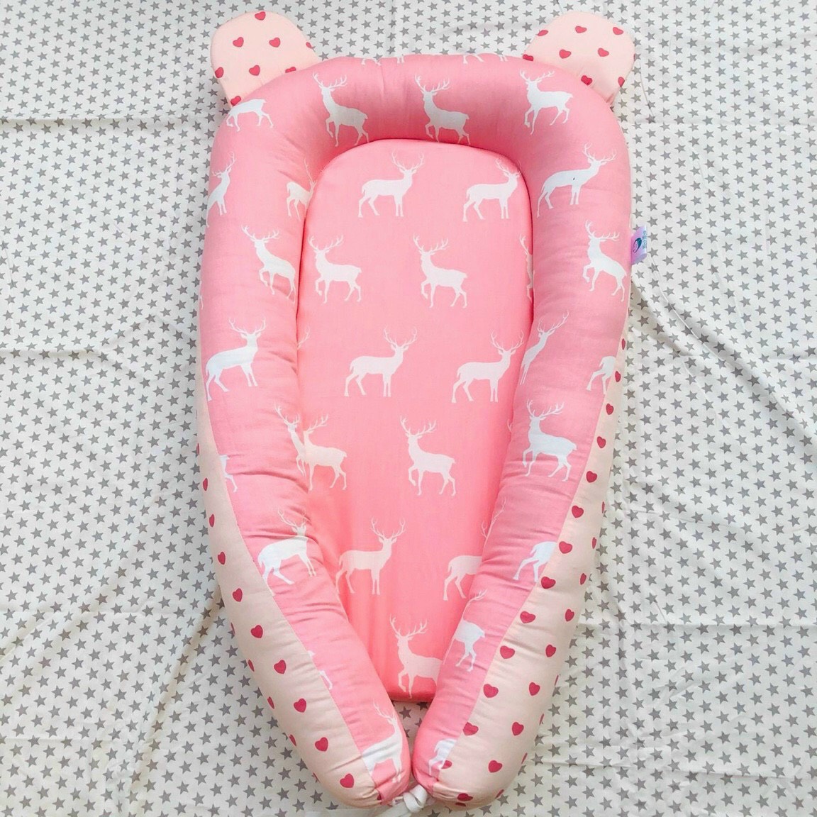 Đệm nôi ngủ chữ C tai gấu