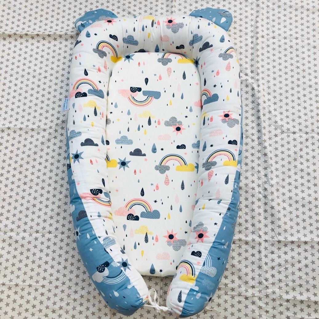 Đệm nôi ngủ chữ C tai gấu