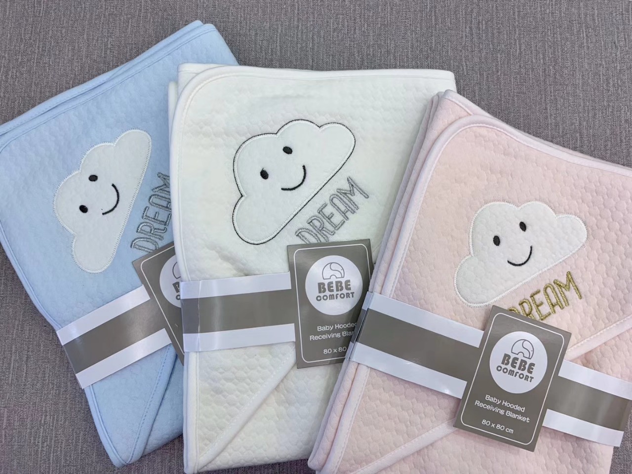Chăn ủ trần bông Bebe Comfort 80x80cm