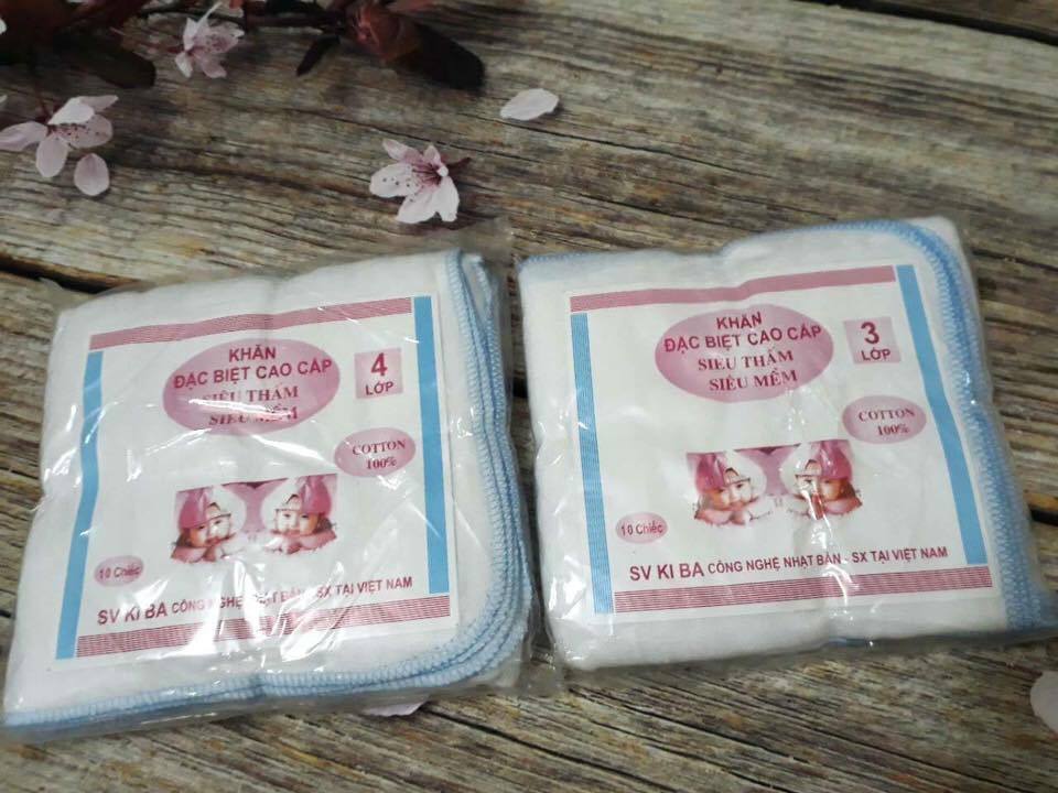 Khăn sữa Kiba 3L 10c