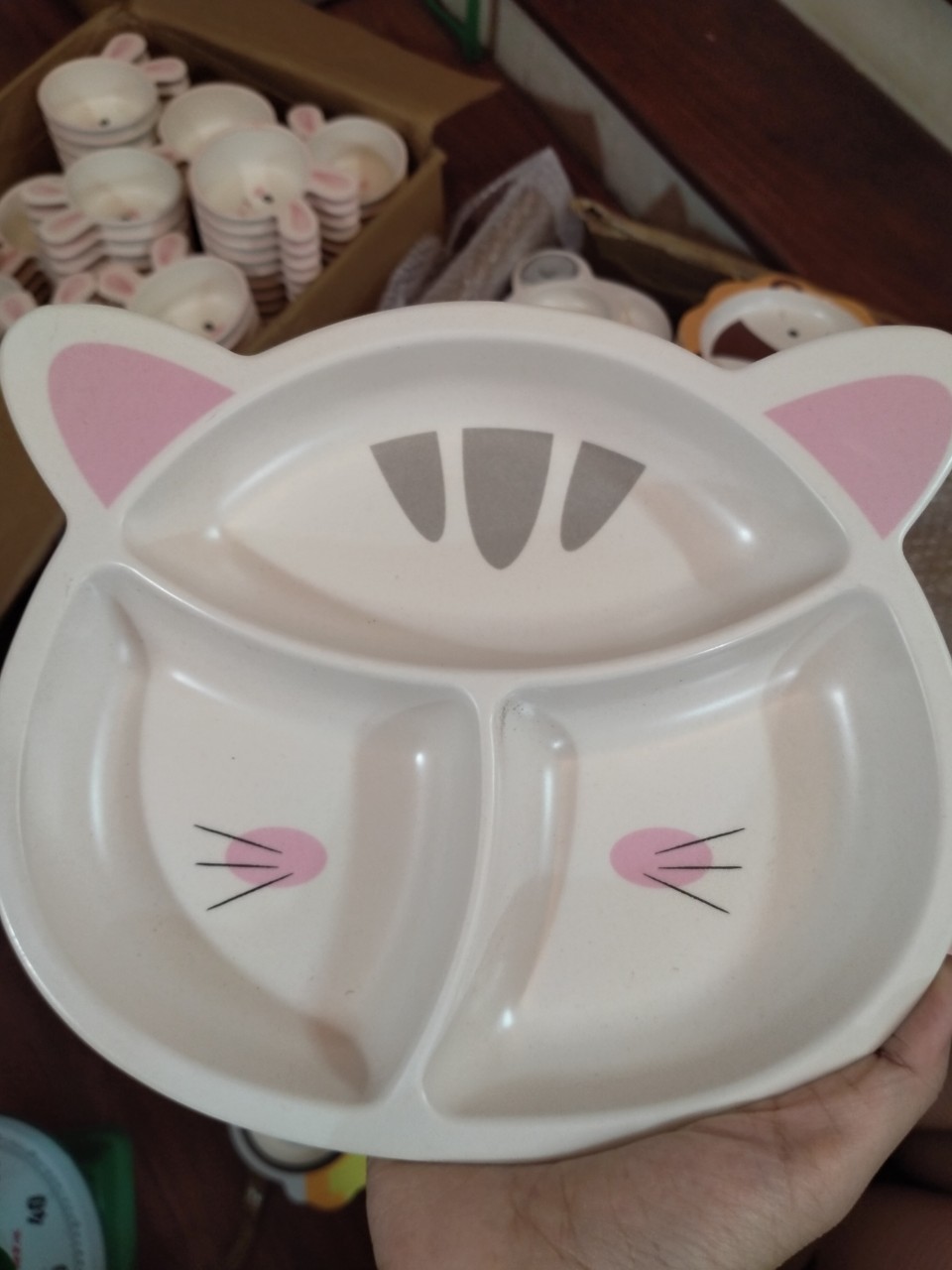 Khay ăn dặm chia ngăn hình thú