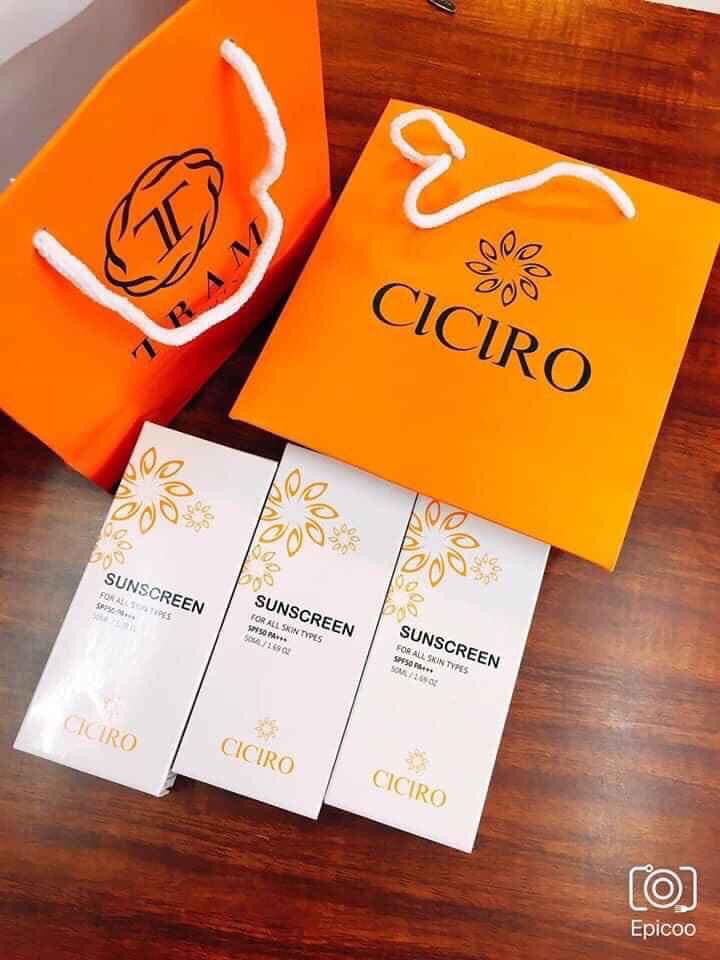 Kem chống nắng CICIRO SUNCREEN SPF50 PA+++