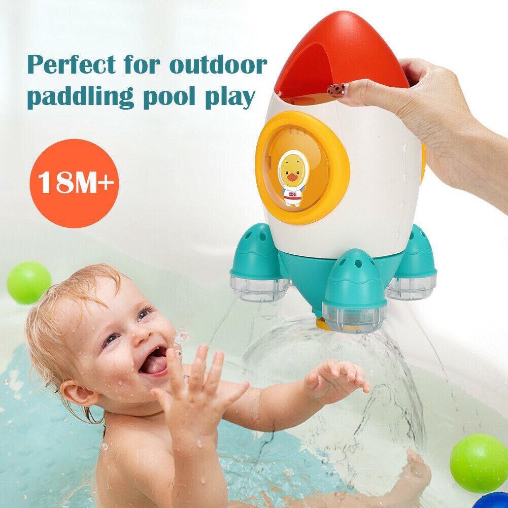 Tên lửa xoay tự động đồ chơi nhà tắm Umoo