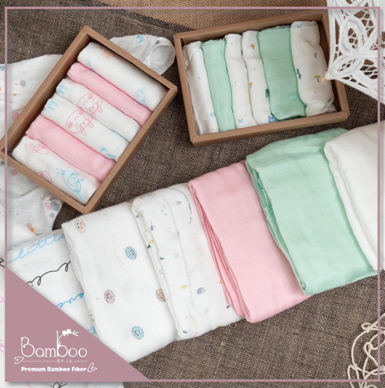 Hộp 6 khăn sữa 30x30cm LIL