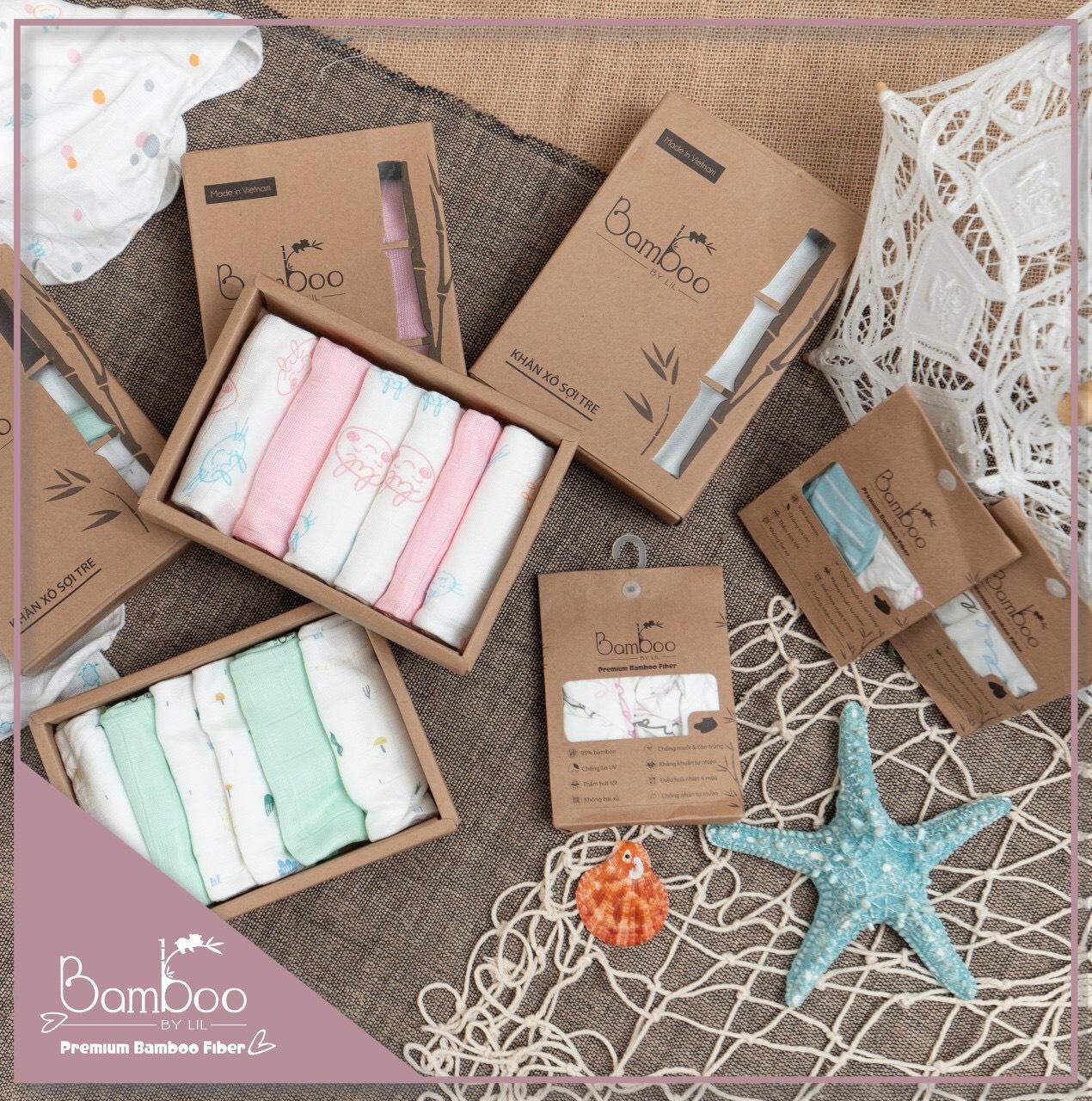 Hộp 6 khăn sữa 30x30cm LIL