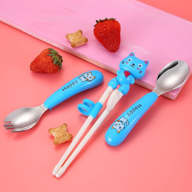 Hộp đũa thìa dĩa Happy Cat Mèo T1020