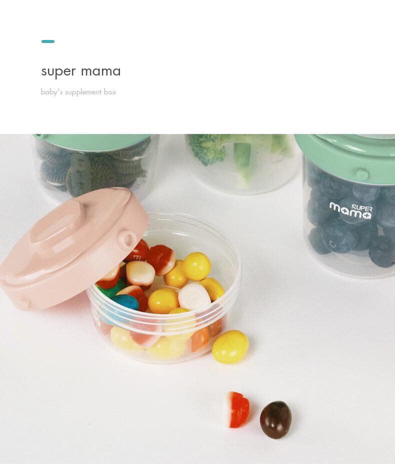 Bộ 3 khay trữ đồ ăn Super Mama