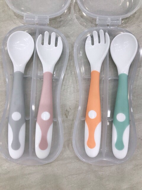 Set 2 thìa dĩa ăn dặm Aag 329