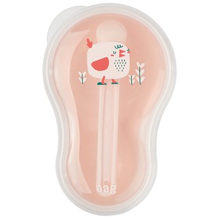 D520 Bát ăn dặm kèm thìa hình củ lạc AAG 356 T1015 OK