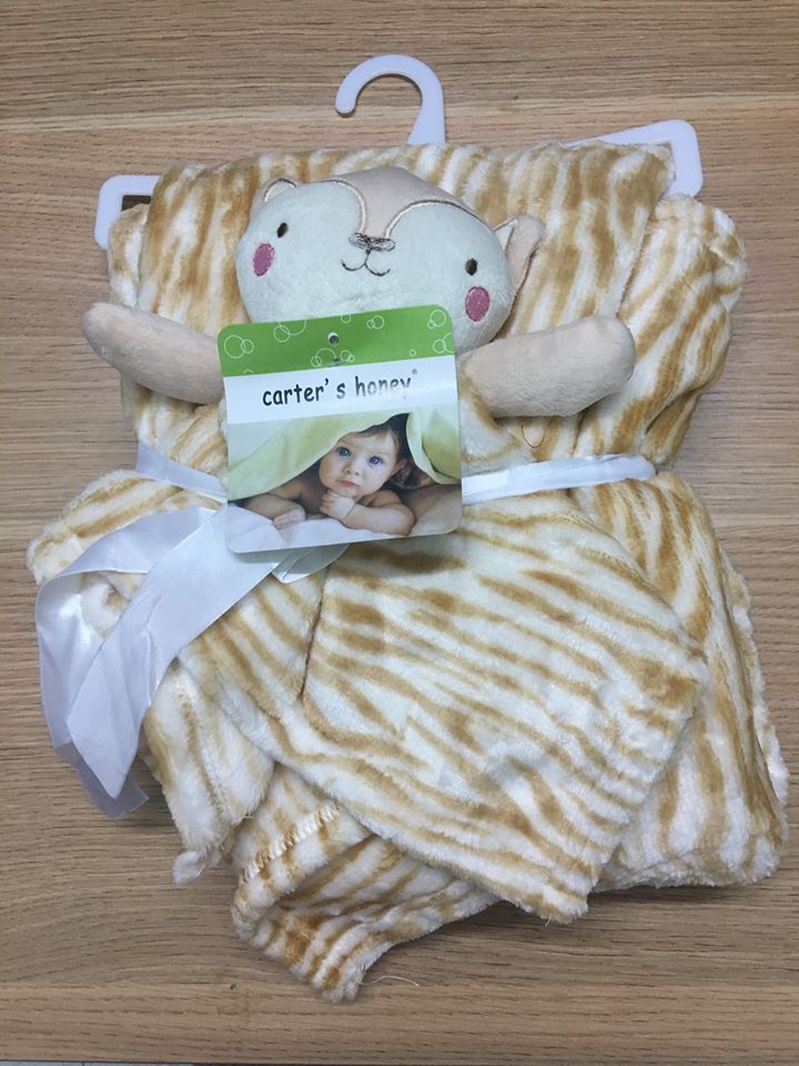Chăn thú Carter's Honey & Baby Fashion nâu