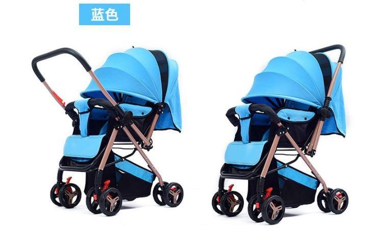 Xe đẩy 2 chiều Hua Ying xanh