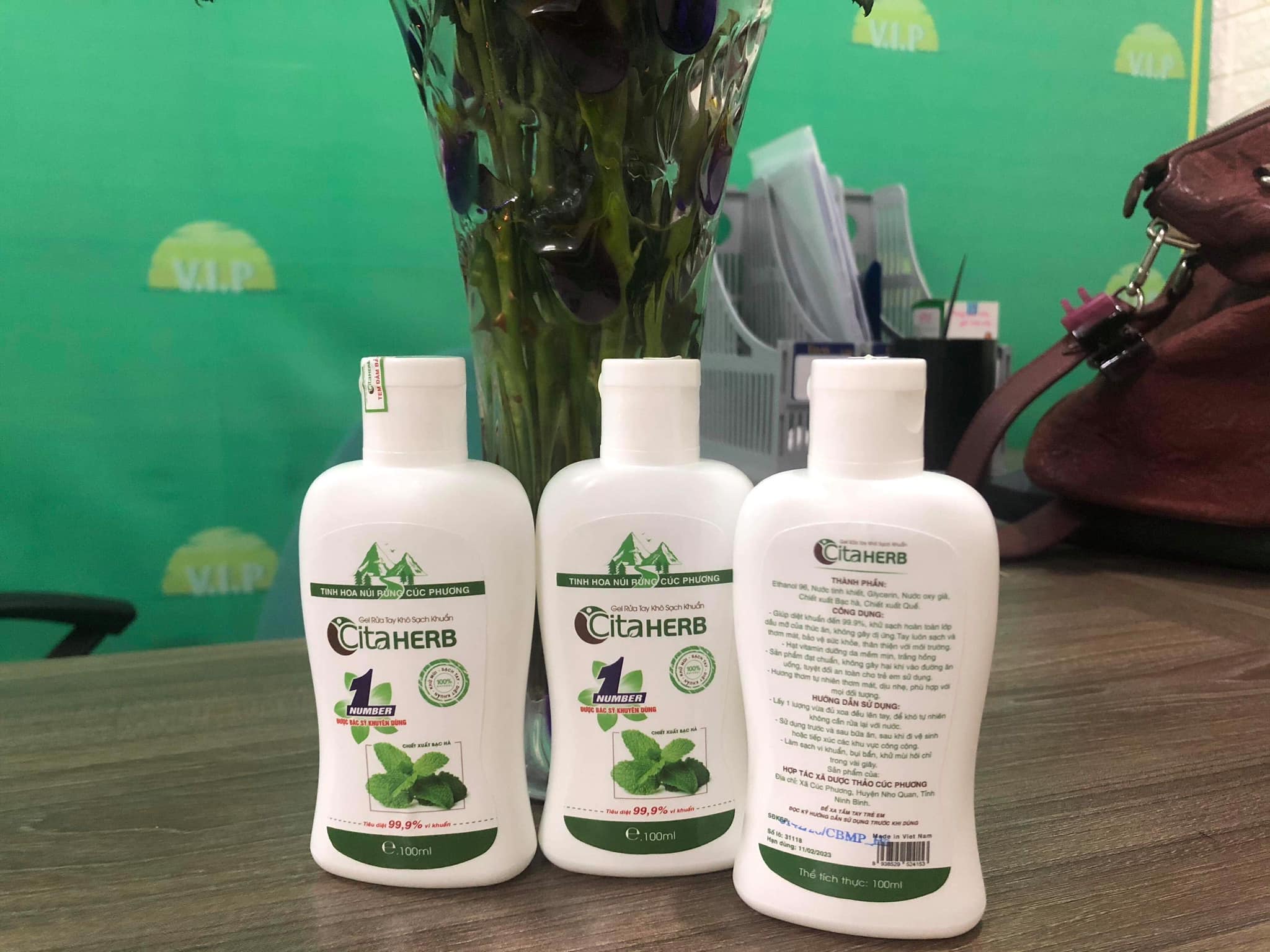 Rửa tay khô Cita Herb 100ml