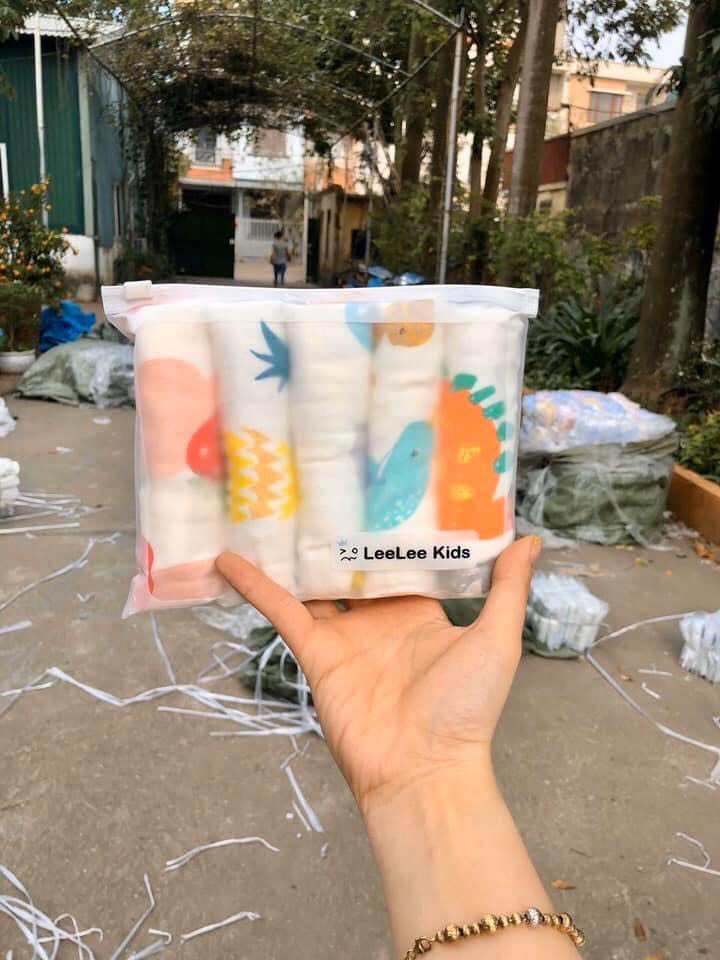 Set 5 khăn xô nhăn