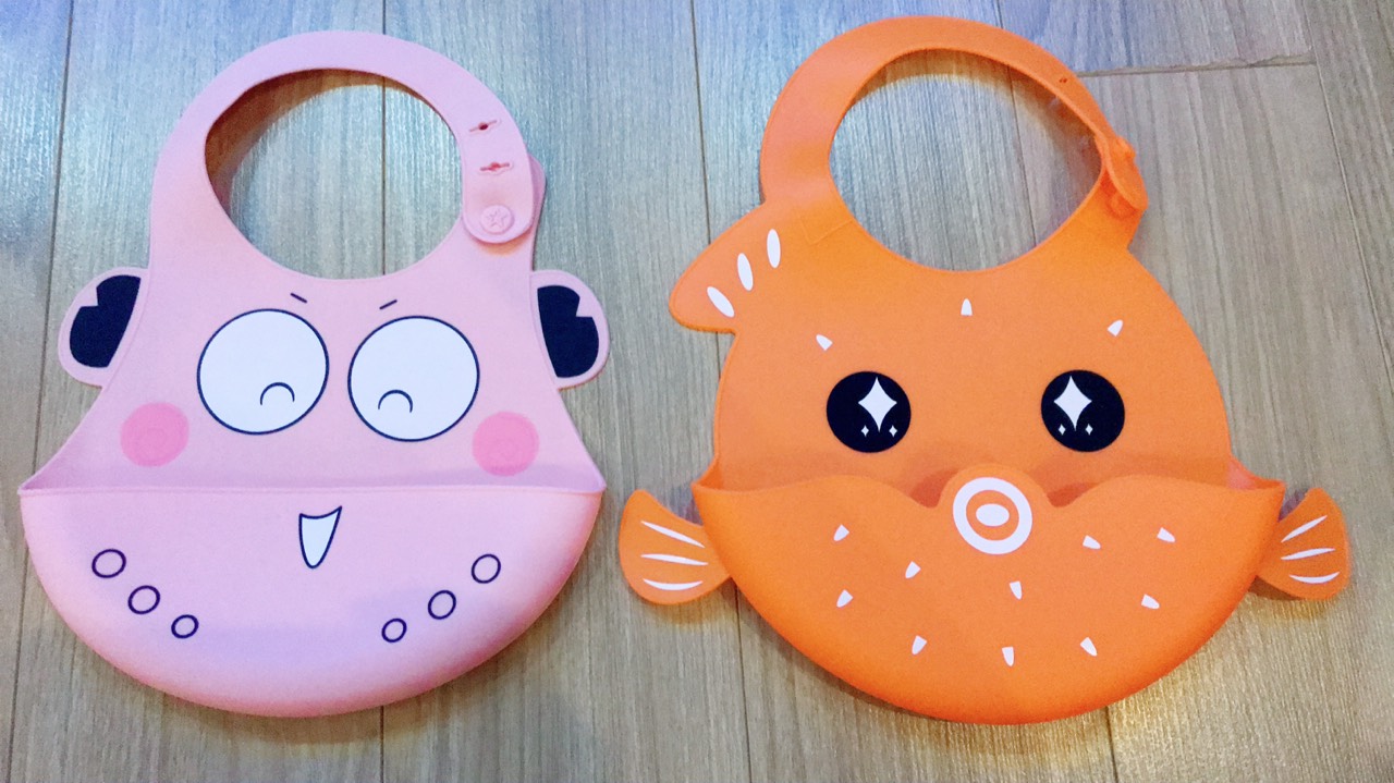 Yếm ăn dặm silicon hình thú