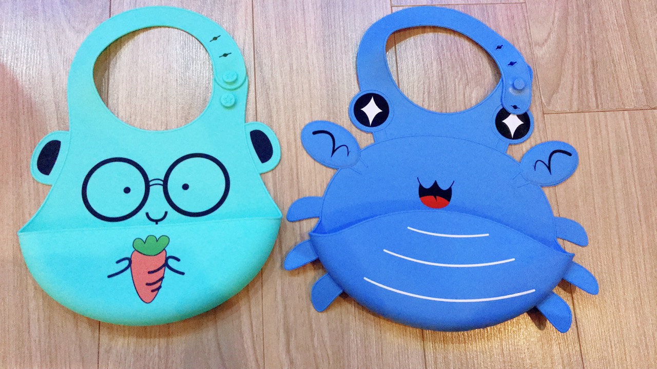 Yếm ăn dặm silicon hình thú