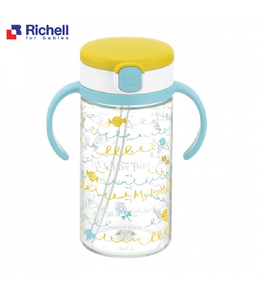 Cốc ống hút tay cầm Richell