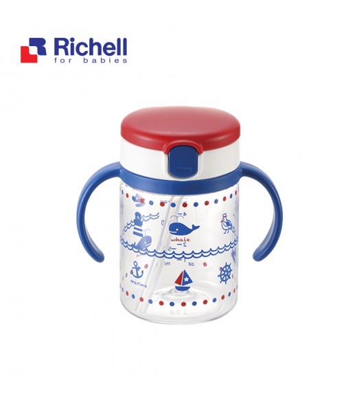 Cốc ống hút tay cầm Richell