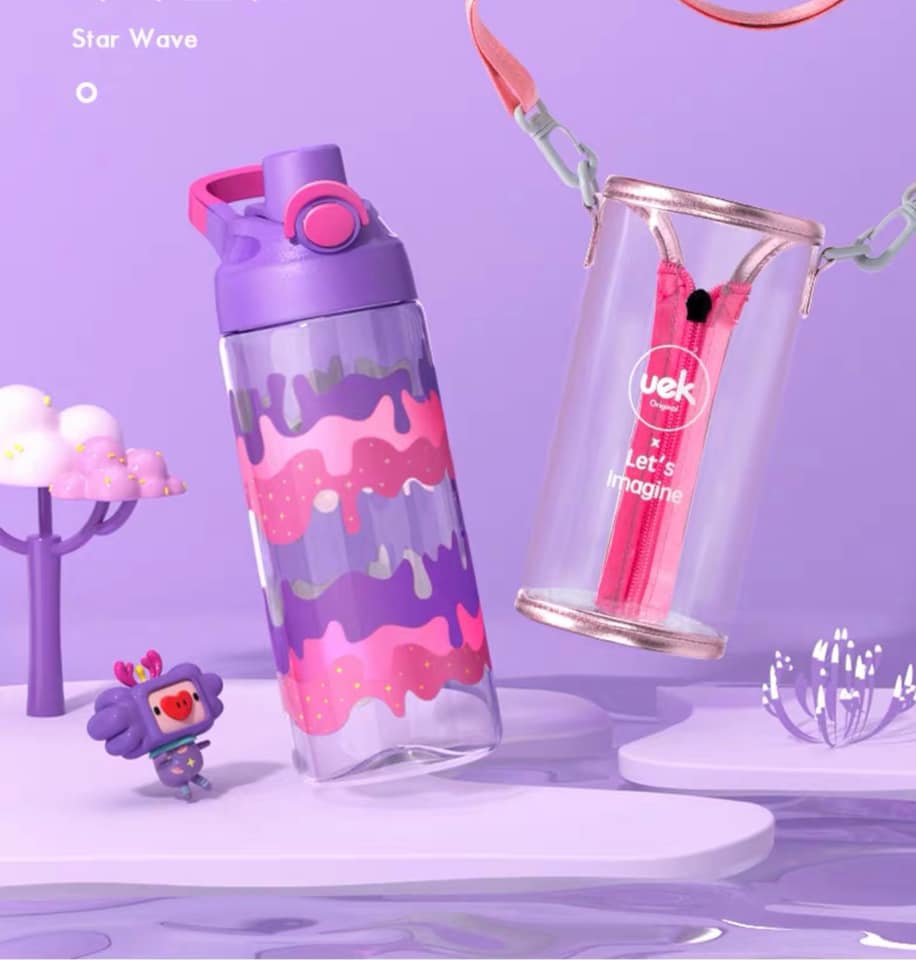 Bình nước UEK kèm bao và dây đeo 460ml