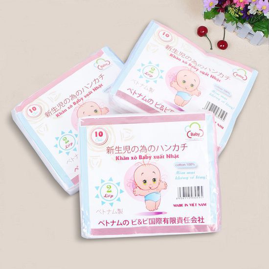 Khăn xô Baby xuất nhật đẹp 2L 10c