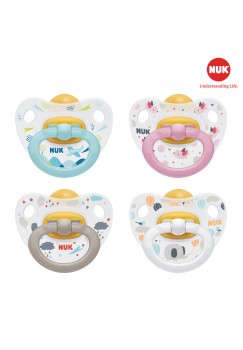 Bộ 2 ti giả Nuk cao su Happykids T1