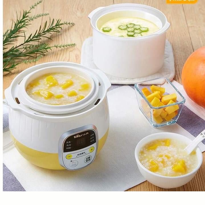 Nồi nấu cháo chậm Bear 0,8L
