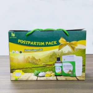 Bộ eo thon (1 cốt gừng + 2 muối chườm bụng + 1 gen bụng) Bảo Nhiên