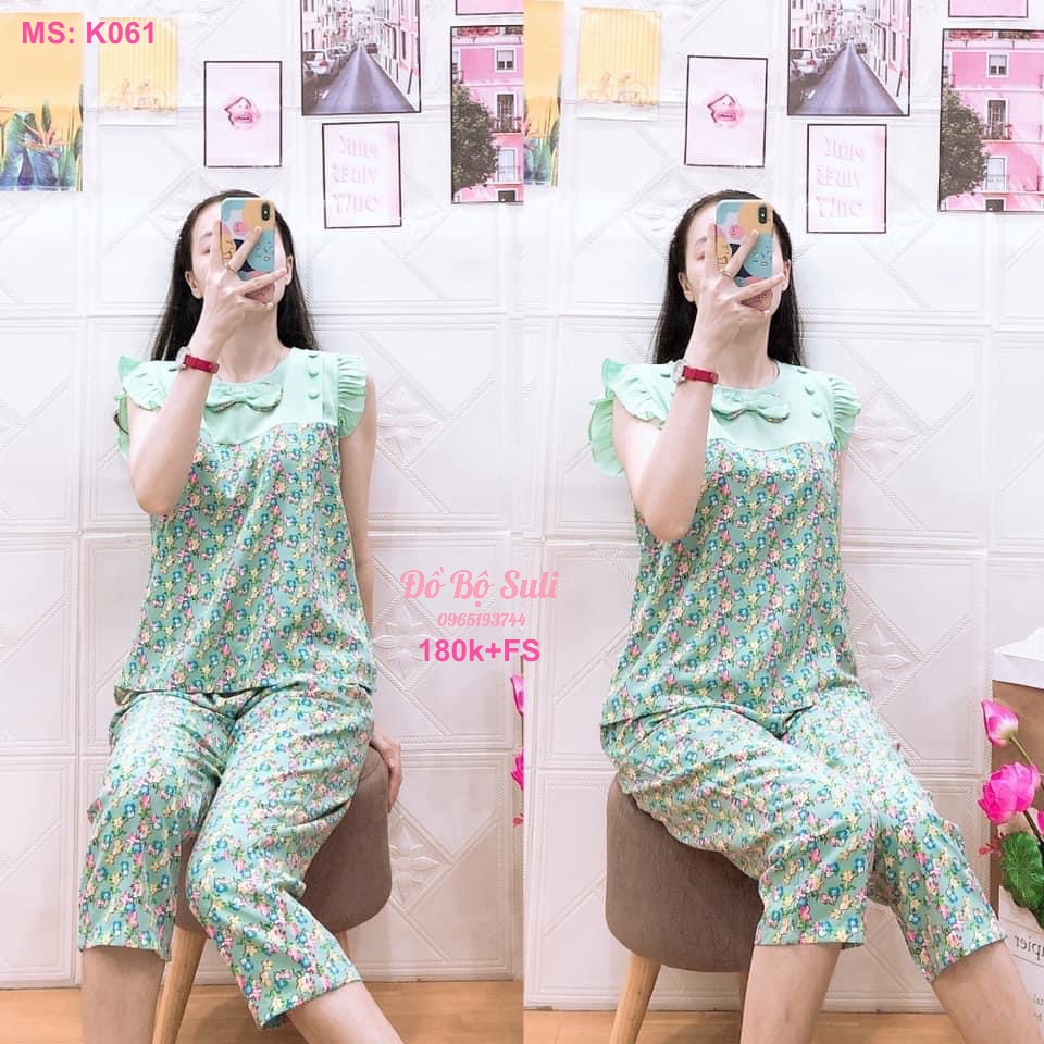 K061 Bộ 9 tấc lụa sát nách bông 40-57kg