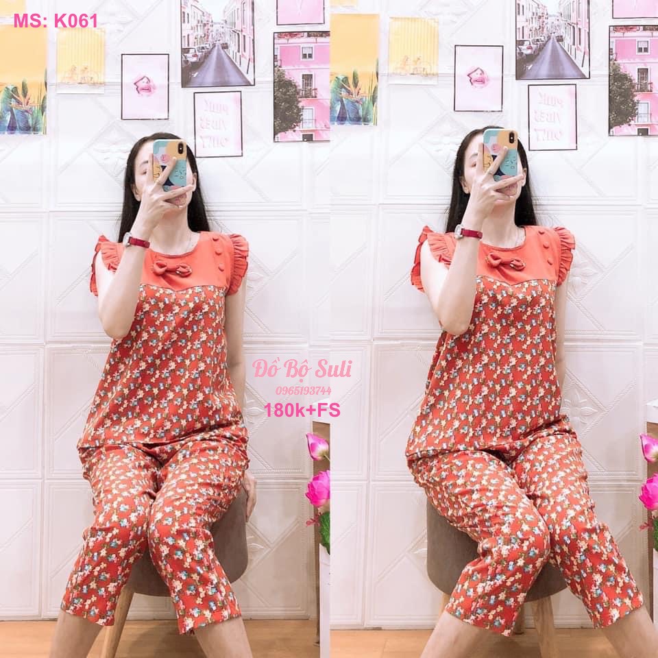 K061 Bộ 9 tấc lụa sát nách bông 40-57kg