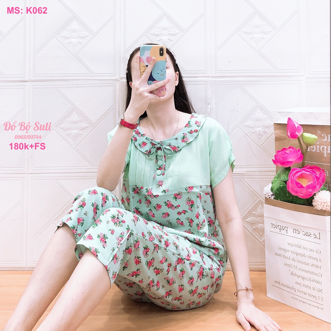 K063 Bộ lửng lụa bông 40-57kg