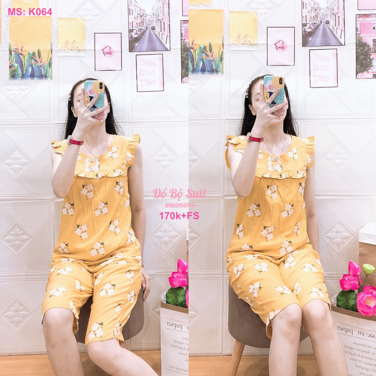 K064 Bộ lửng lụa tơ tằm 40-58kg