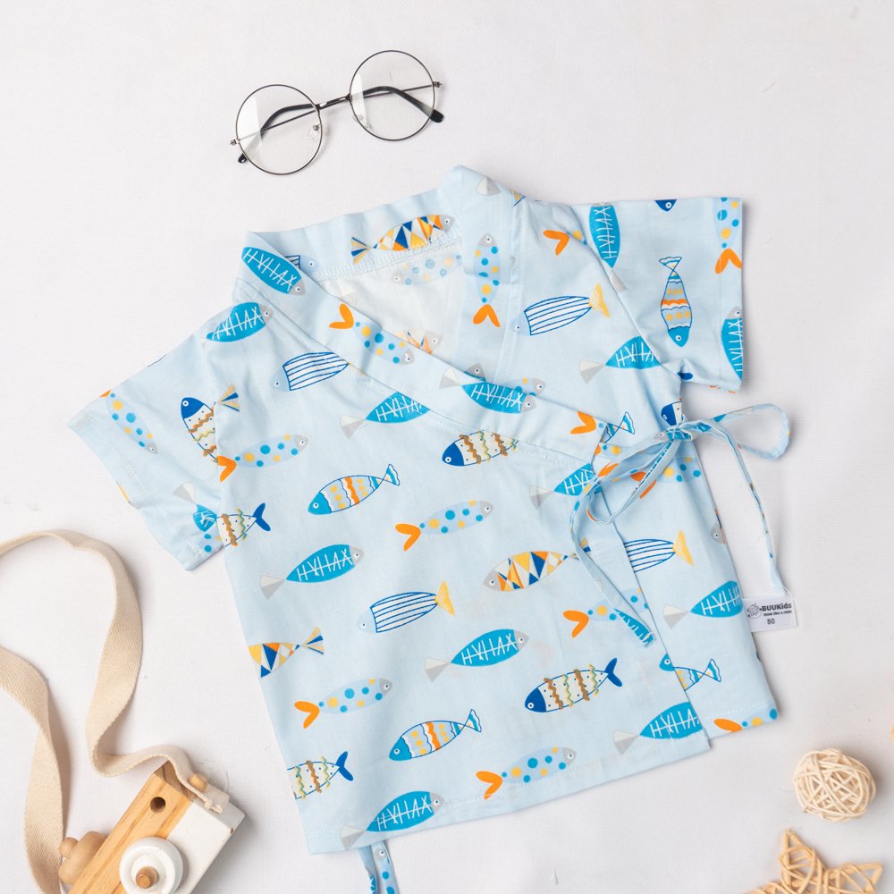 Bộ đồ yukata cộc tay hình con vật dễ thương  BR21001_thumbnail_6