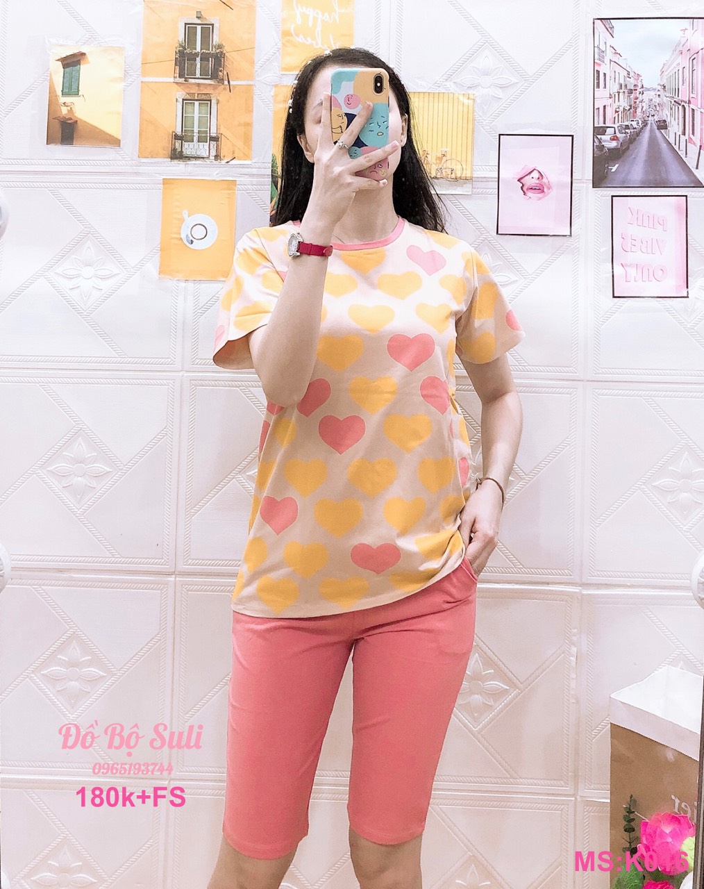 K016 Bộ Lửng in hình tim 40-60kg