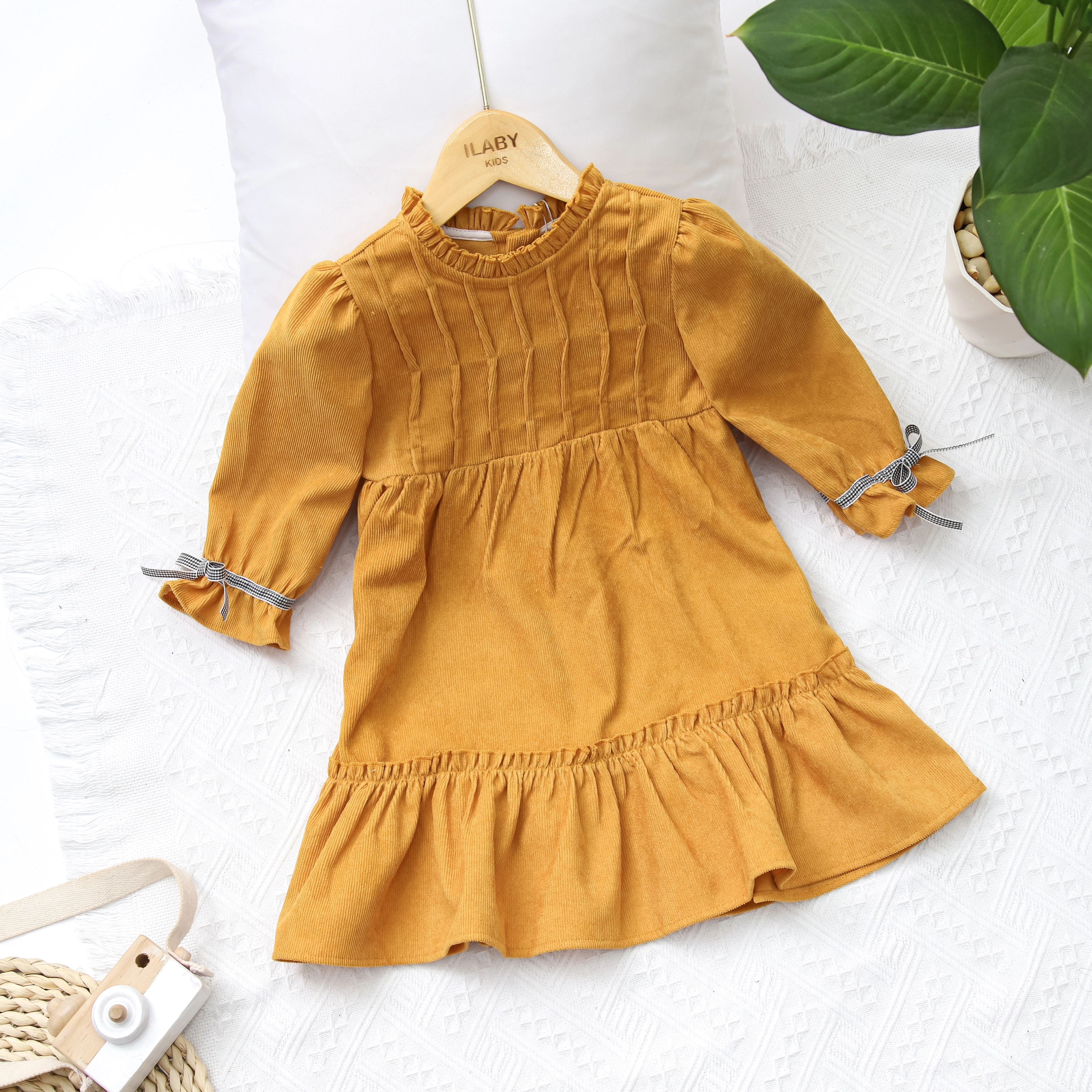 Váy nhung tăm gập ly thân trước_thumbnail_8