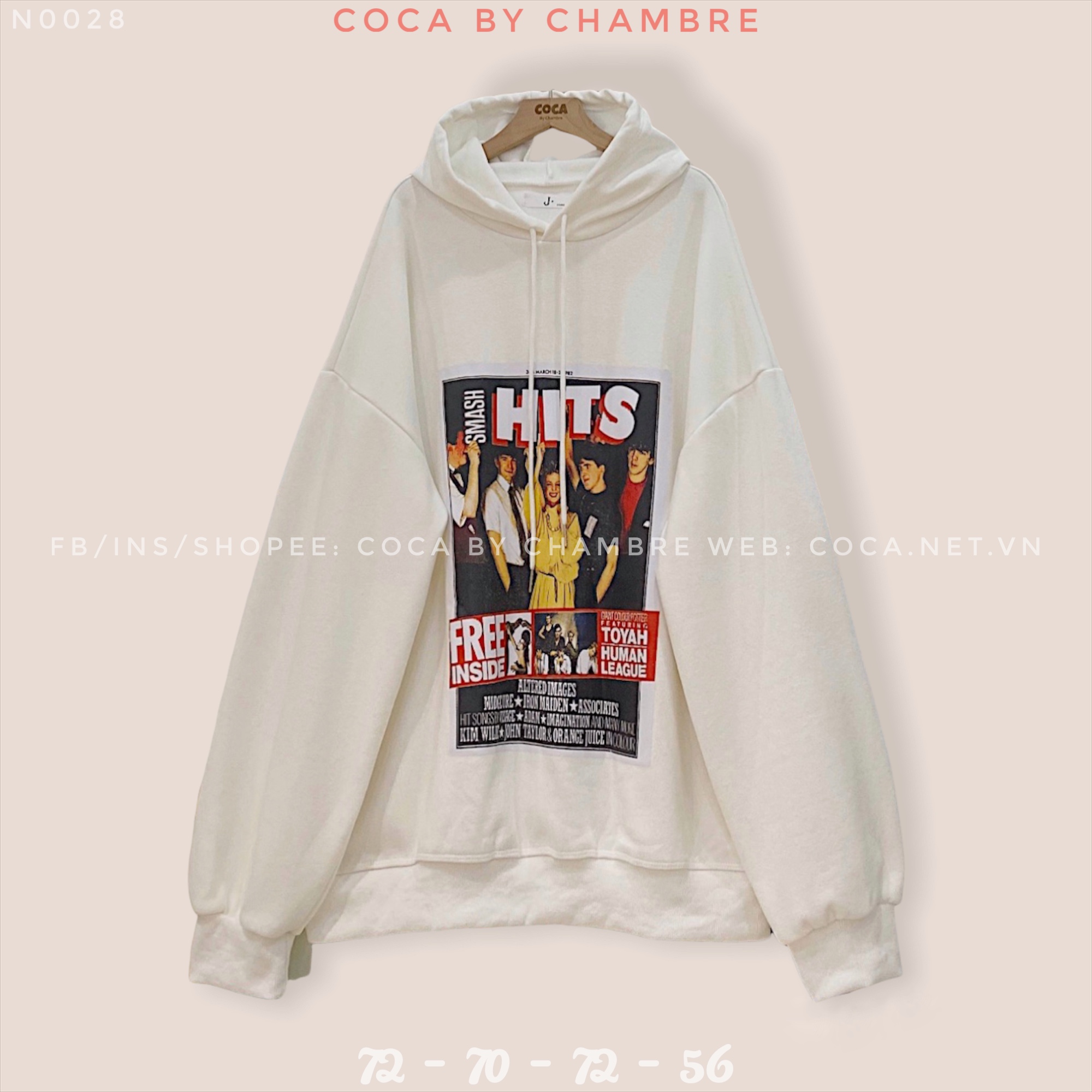 Áo HOODIE lót lông HITS form rộng unisex