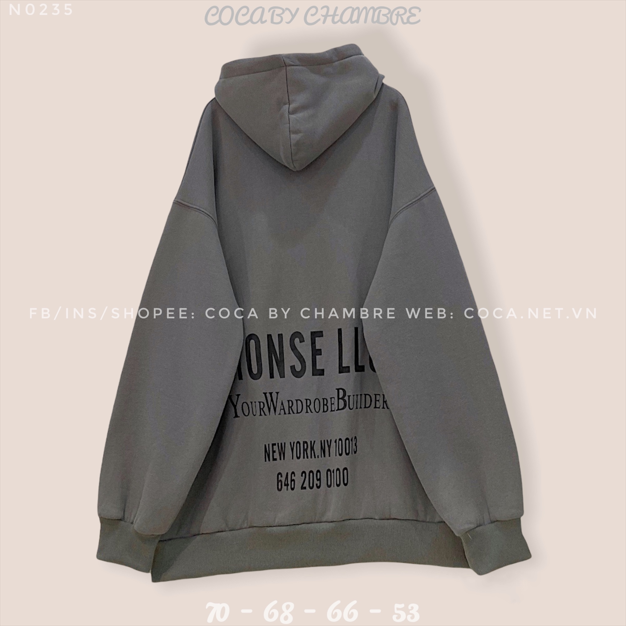 Áo HOODIE nỉ bông dày chú gấu MONS form rộng dài 0235