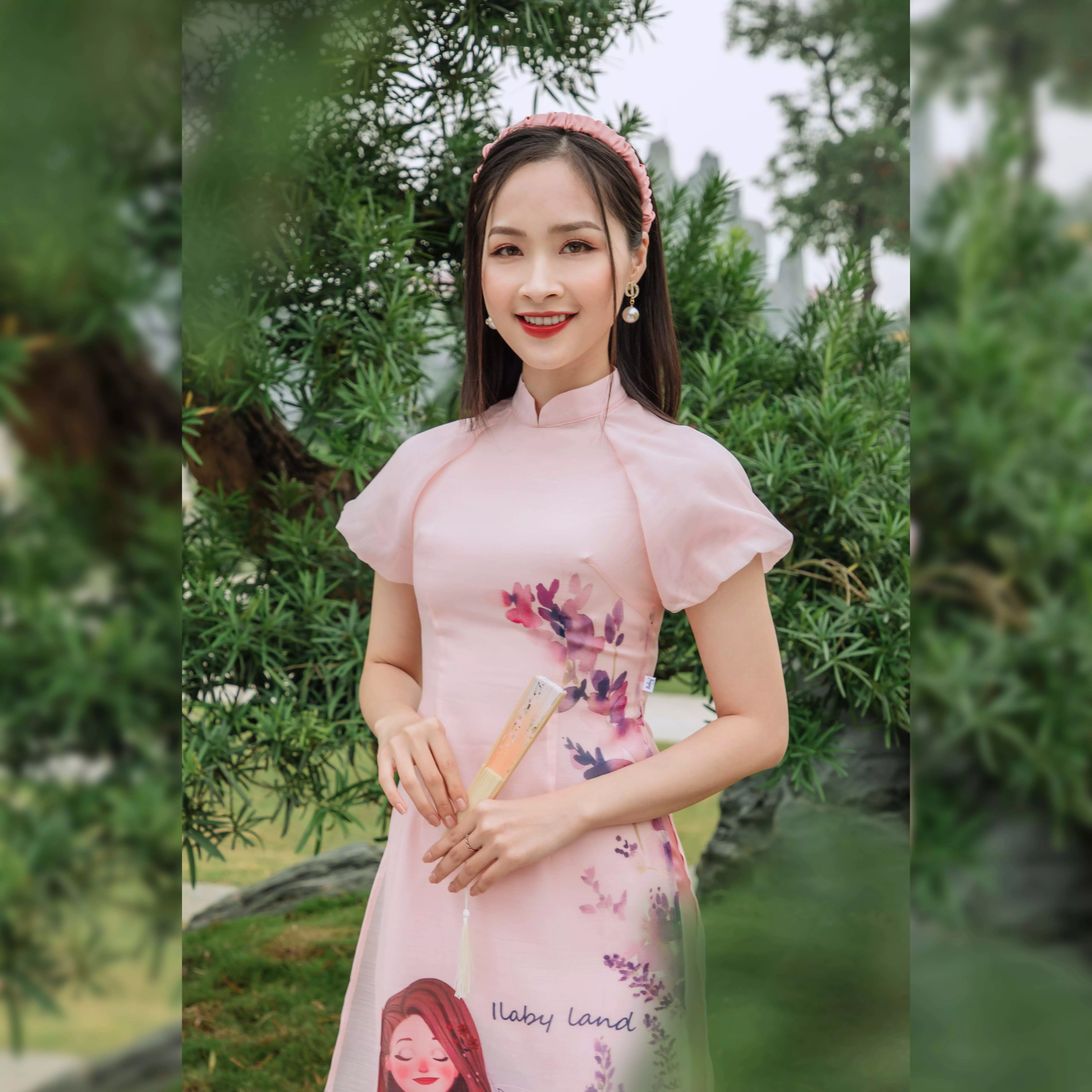 Áo dài mẹ hồng Ilaby land_thumbnail_6