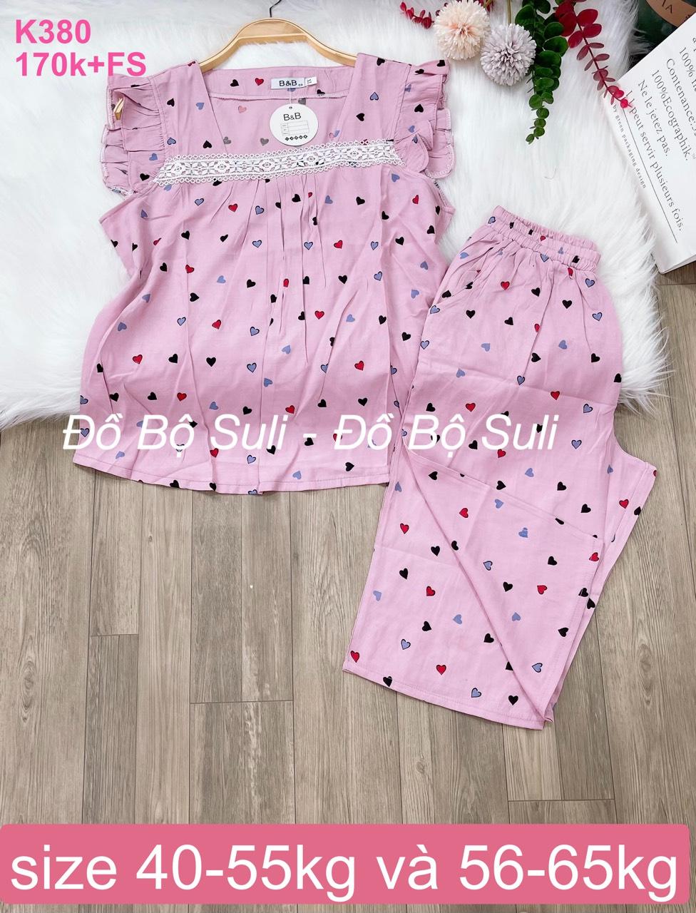 K380 Bộ lửng lụa nhật 2 size (size XL: 40-55kg, size Đại: 56-65kg)