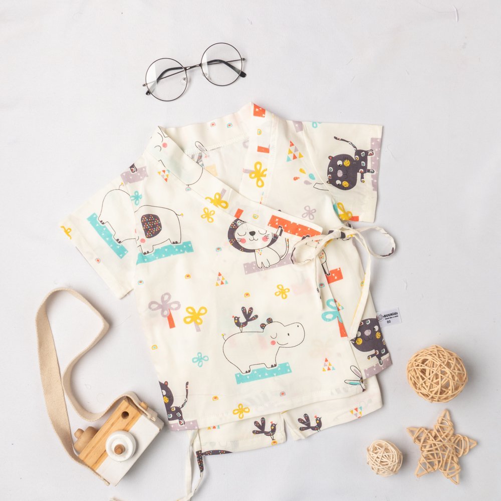 Bộ đồ yukata cộc tay hình con vật dễ thương  BR21001_thumbnail_16