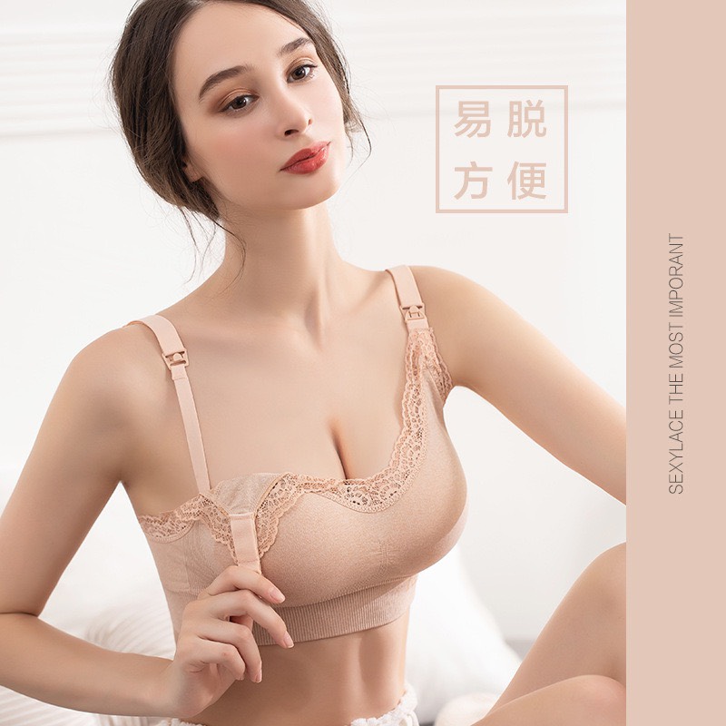 Áo lót bầu bú viền ren