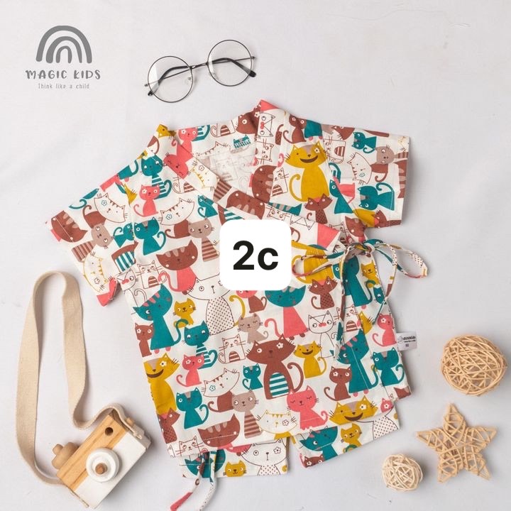 Bộ đồ yukata cộc tay hình con vật dễ thương  BR21001_thumbnail_12