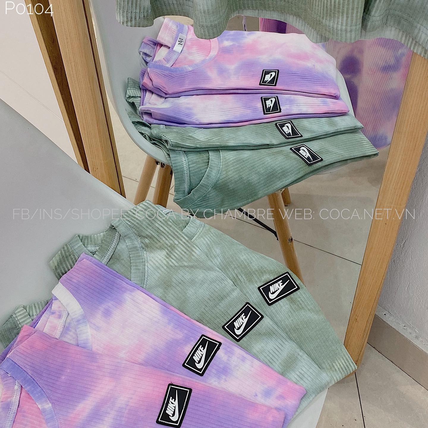 Áo phông loang logo cao su NIKE
