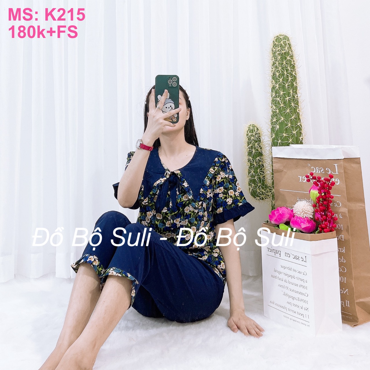 K215 Bộ dài lụa 40-58kg