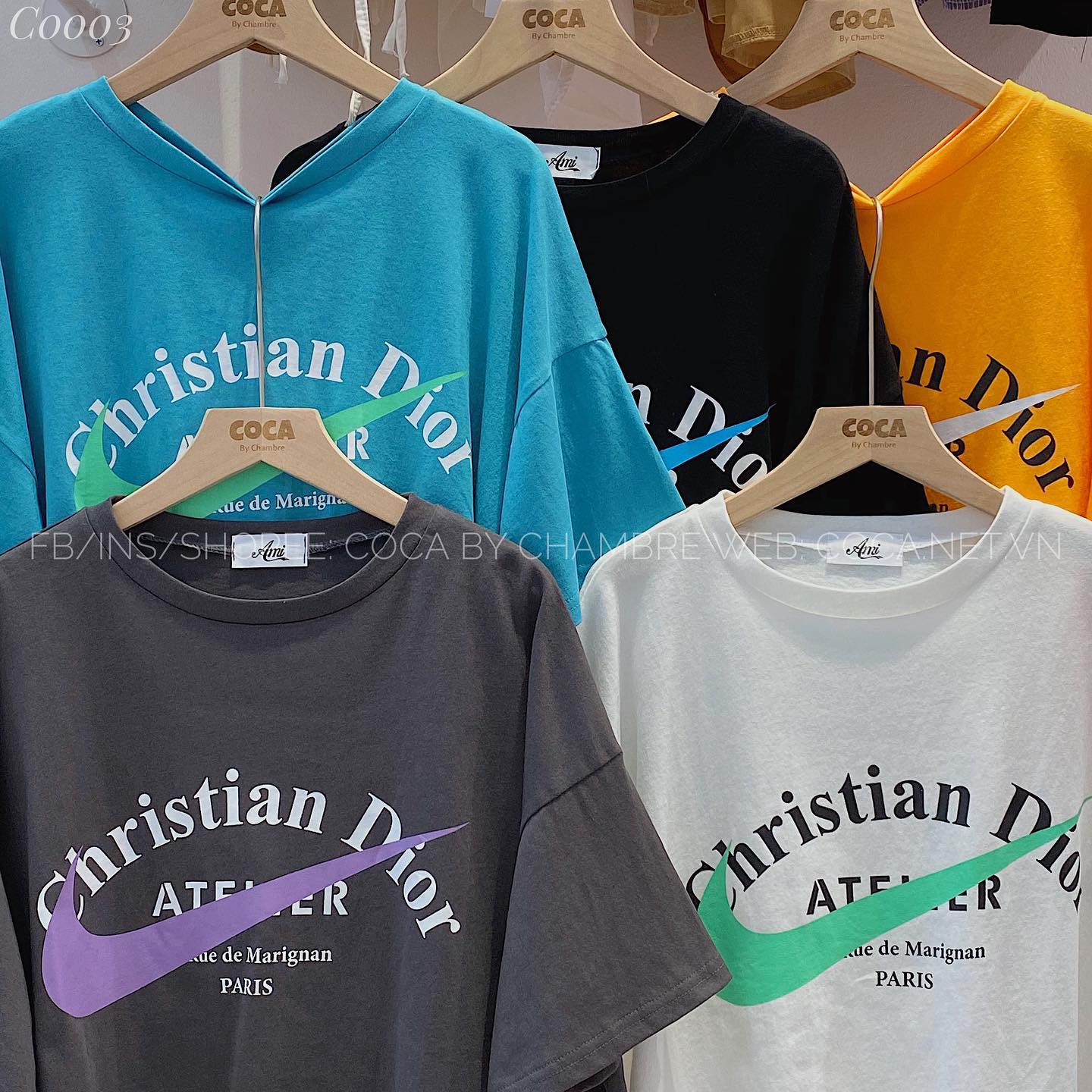 Áo crotop DIOR logo Nike