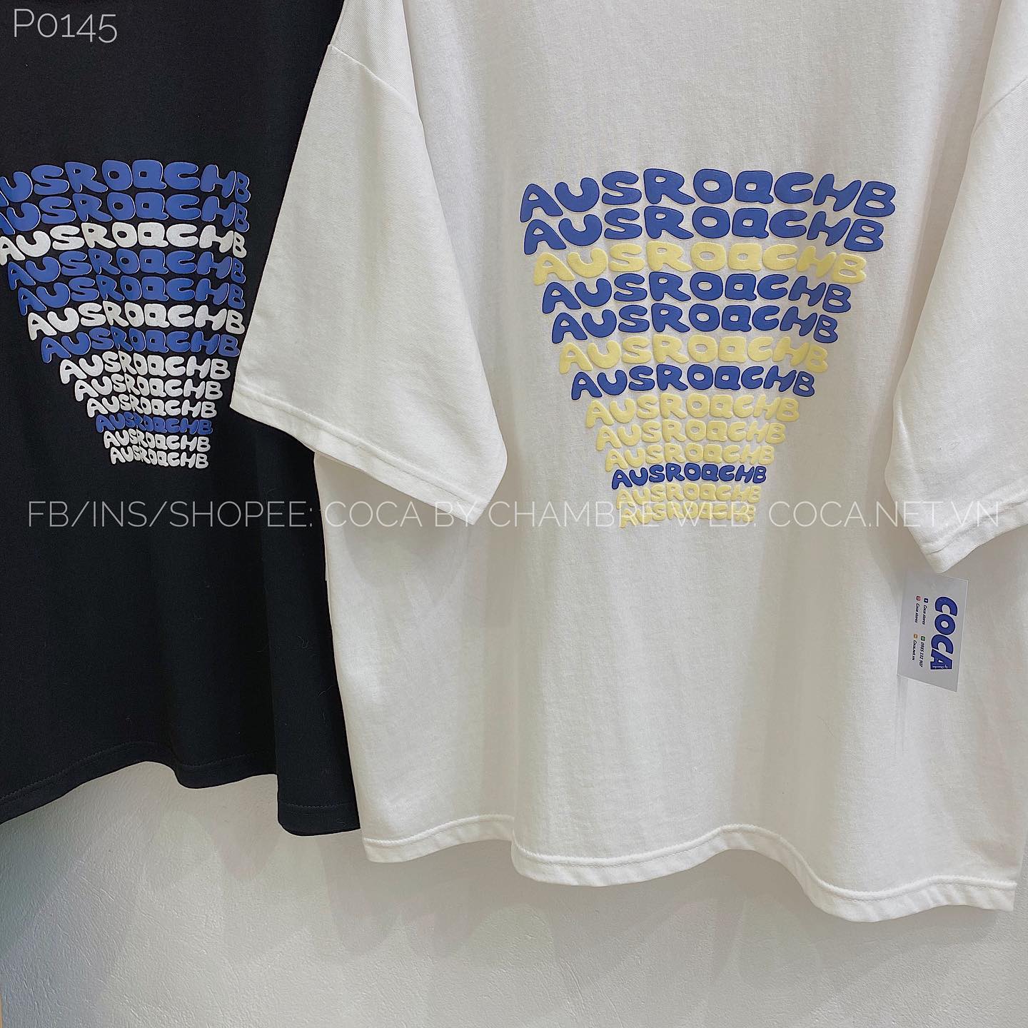 Áo phông chữ nổi AUSR 256