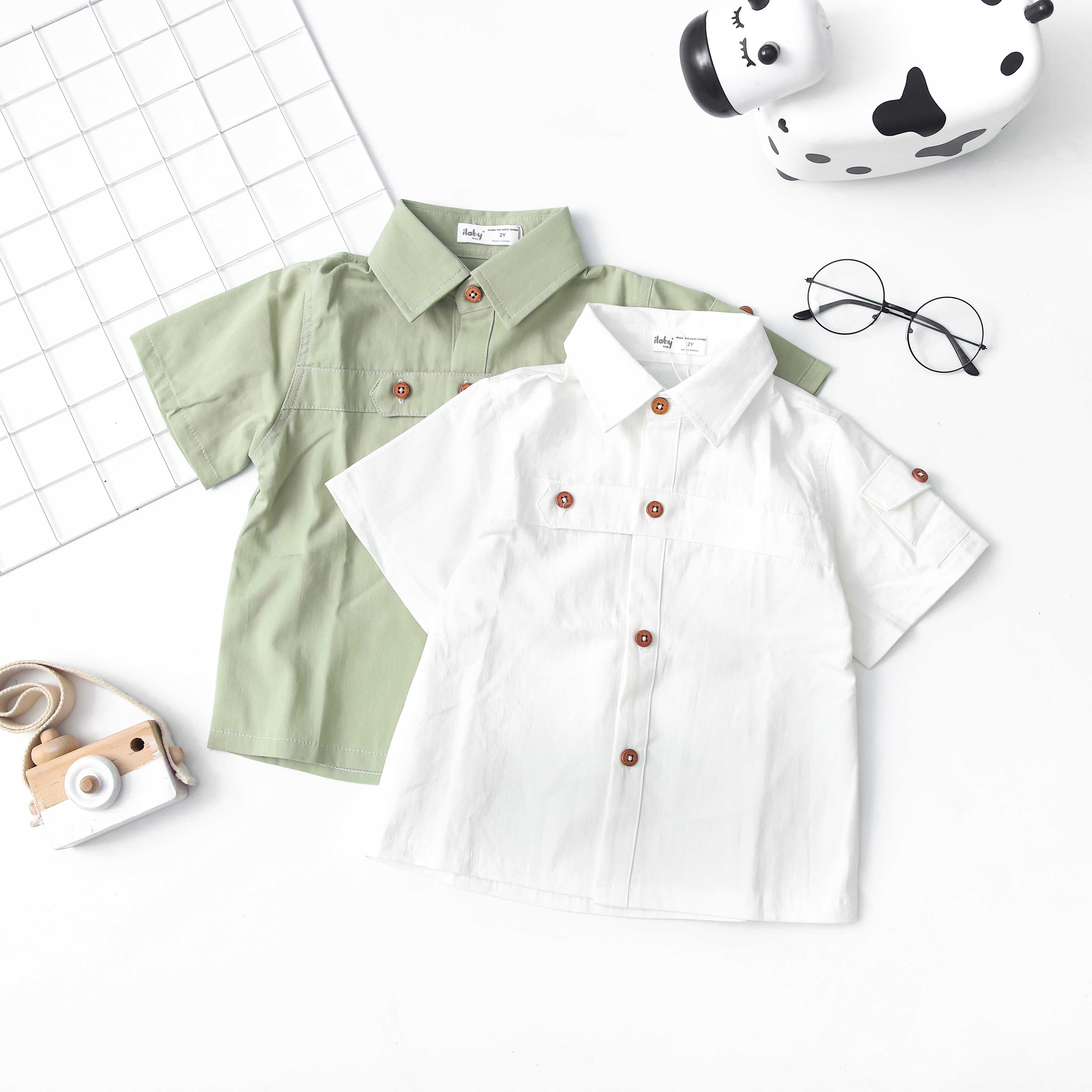 Áo sơ mi bé trai phối nẹp ngực_thumbnail_1