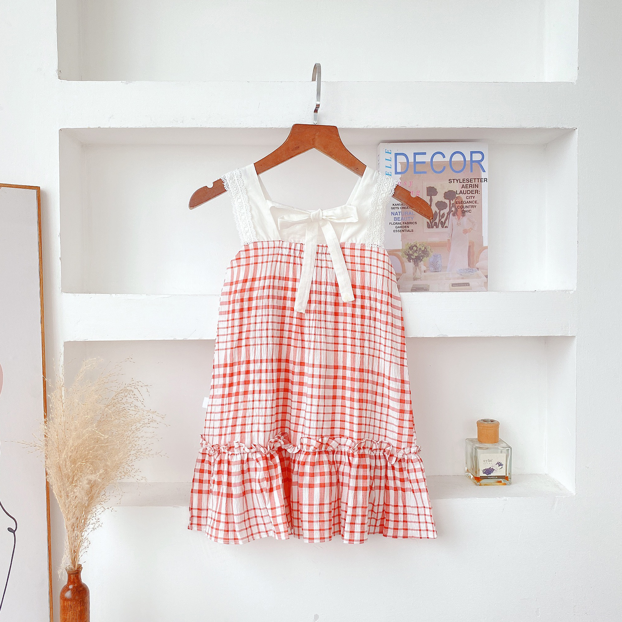 Váy kẻ phối ren_thumbnail_1