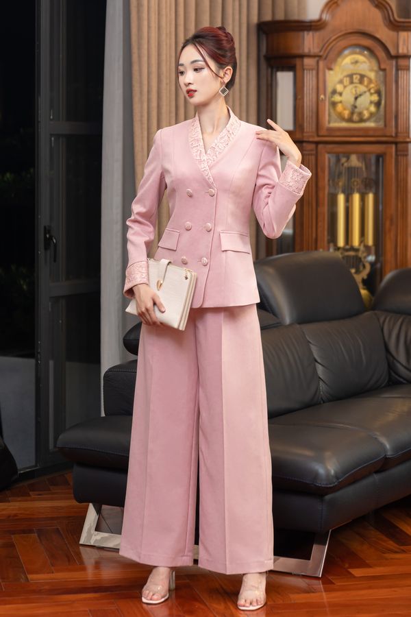 Set Vest Calista màu HỒNG phối ren_thumbnail_0