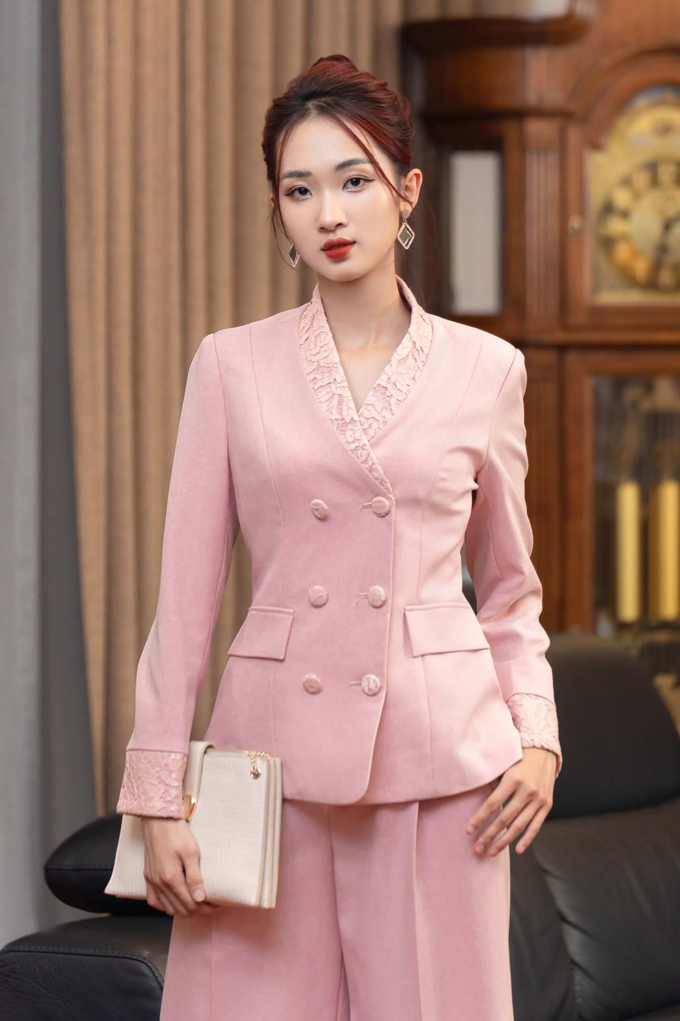 Set Vest Calista màu HỒNG phối ren_thumbnail_1