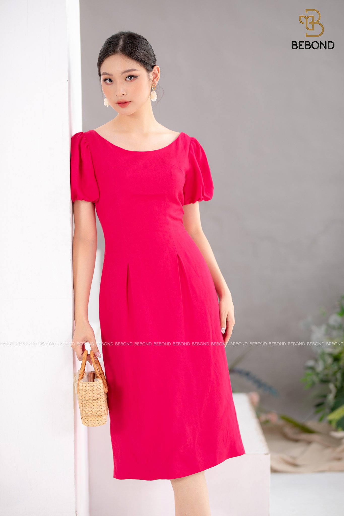 Đầm ôm linen màu HỒNG- Ciri Dress_thumbnail_0